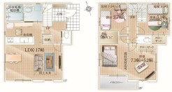 間取り図です。
駐車2台可能で、収納スペースがたっぷりの4LDKです。
また開放的でおしゃれな空間を演出する折り上げ天井設計。
生活施設も徒歩圏内に揃う利便性の高い立地です。
是非、浦安市内内覧ご希望の方は是非、お気軽にお問い合わせください。
社員一同、心よりお待ちしております。