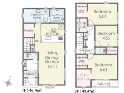 用途に合わせて使いやすい間取です