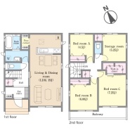 用途によって使いやすい間取りです。