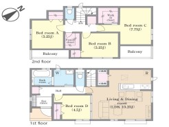 用途に合わせて使いやすい間取です