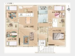 用途に合わせて使いやすい間取です