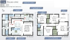 用途に合わせて使いやすい間取です