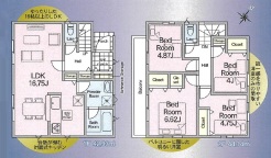 用途に合わせて使いやすい間取です