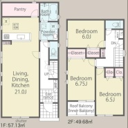 1号棟 用途に合わせて使いやすい間取です