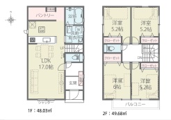 1号棟 用途に合わせて使いやすい間取です
