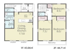 1号棟間取り図です。