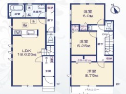 1号棟 用途もあわせて使いやすい間取りです。