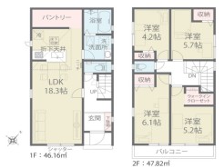 用途に合わせて使いやすい間取です