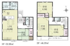 用途に合わせて使いやすい間取です