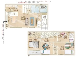 用途に合わせて使いやすい間取です