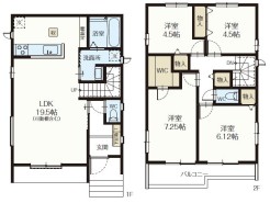 用途に合わせて使いやすい間取です