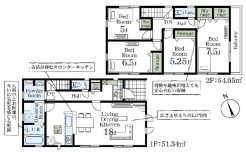 用途に合わせて使いやすい間取です