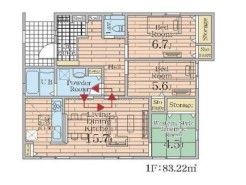 【5号棟】間取図(平屋)
用途に合わせて使いやすい間取です