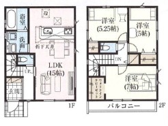 【2号棟】間取図
用途に合わせて使いやすい間取です