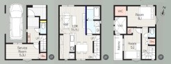 【1号棟】間取図
用途に合わせて使いやすい間取です