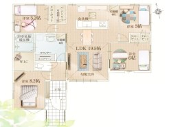 用途に合わせて使いやすい間取です