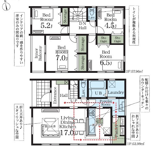 用途に合わせて使いやすい間取です